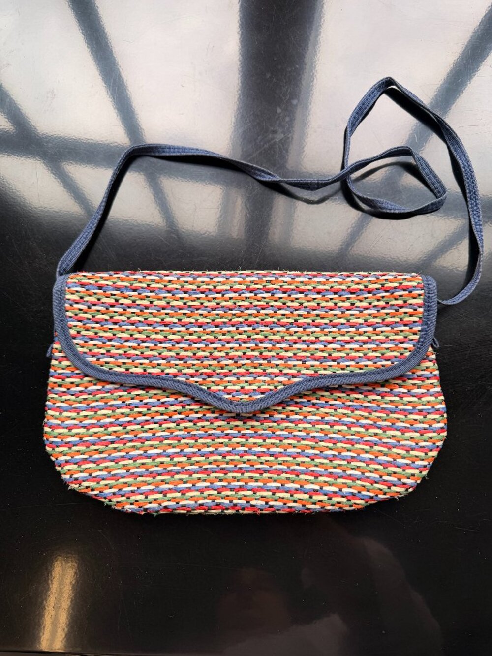 Vintage Italian Summer Woven Clutch or Shoulder Bag